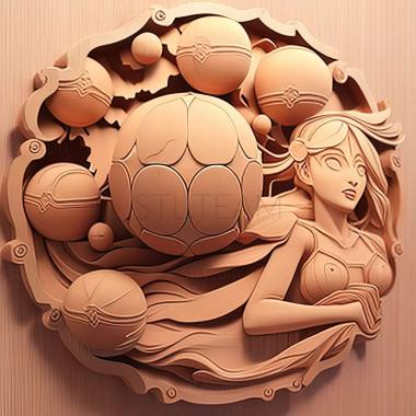 3D model Senran Kagura Peach Ball game (STL)